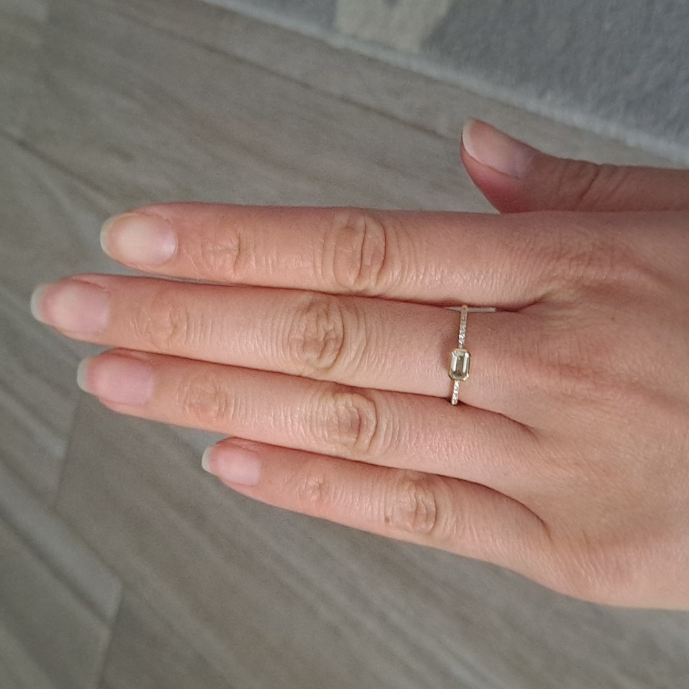 Bony Levy 18K gold prasiolite ring - Picture 9 of 16